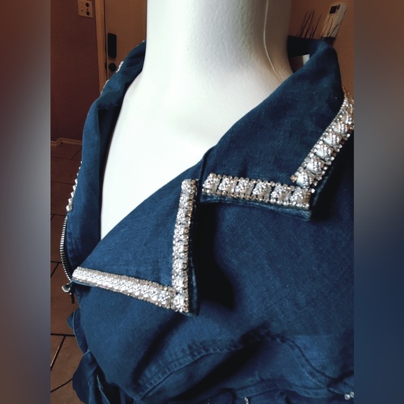 Blue denim jacket dress - Picture 2 of 5